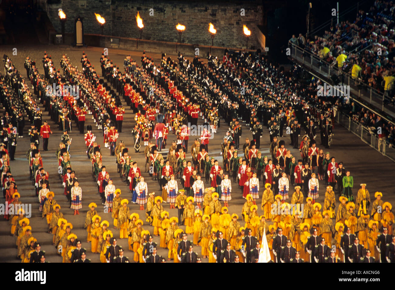 Edinburgh Tattoo militare Scotland Regno Unito Foto Stock