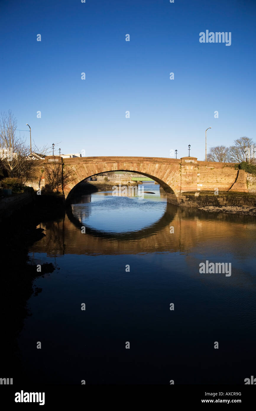 Ponte sul Fiume Colligan; progettato da Jesse Hartley e costruito dal duca di Devonshire nel 1825, Dungarvan, nella contea di Waterford, Irlanda Foto Stock