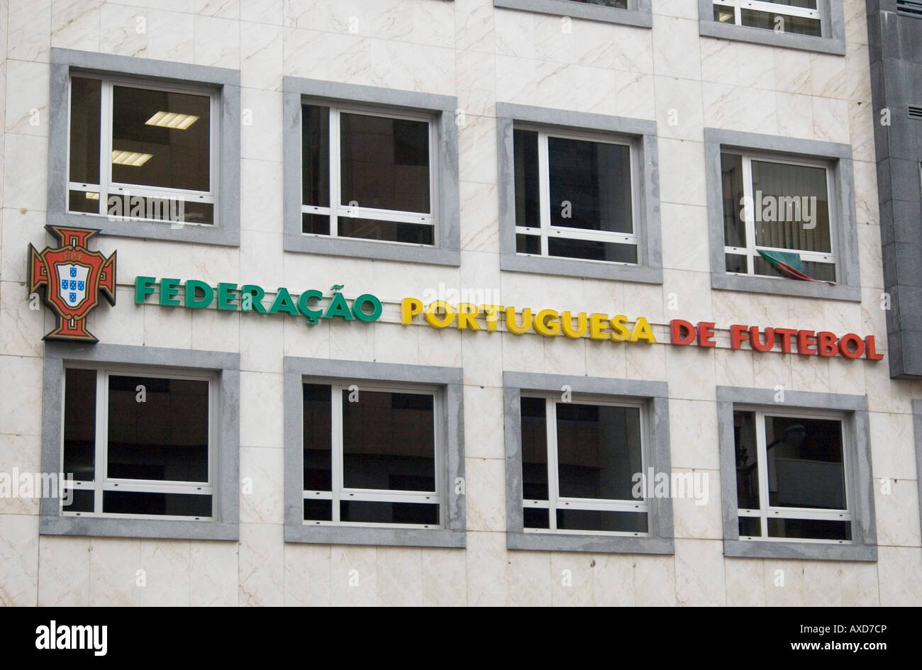 Federacao Portuguesa de Futebol sede a Lisbona Foto Stock