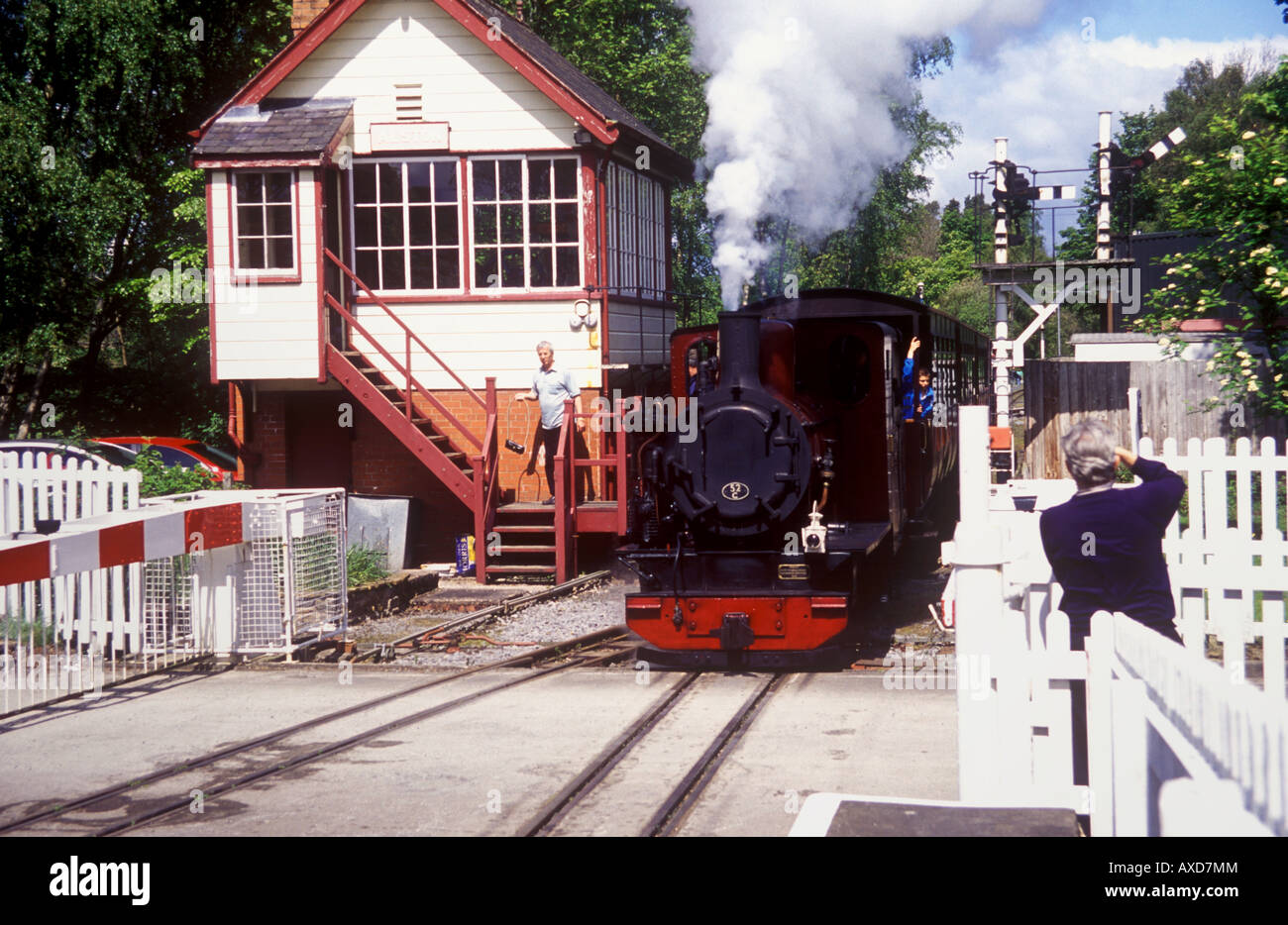 La South Tynedale a scartamento ridotto ferrovie a vapore a Alston Foto Stock