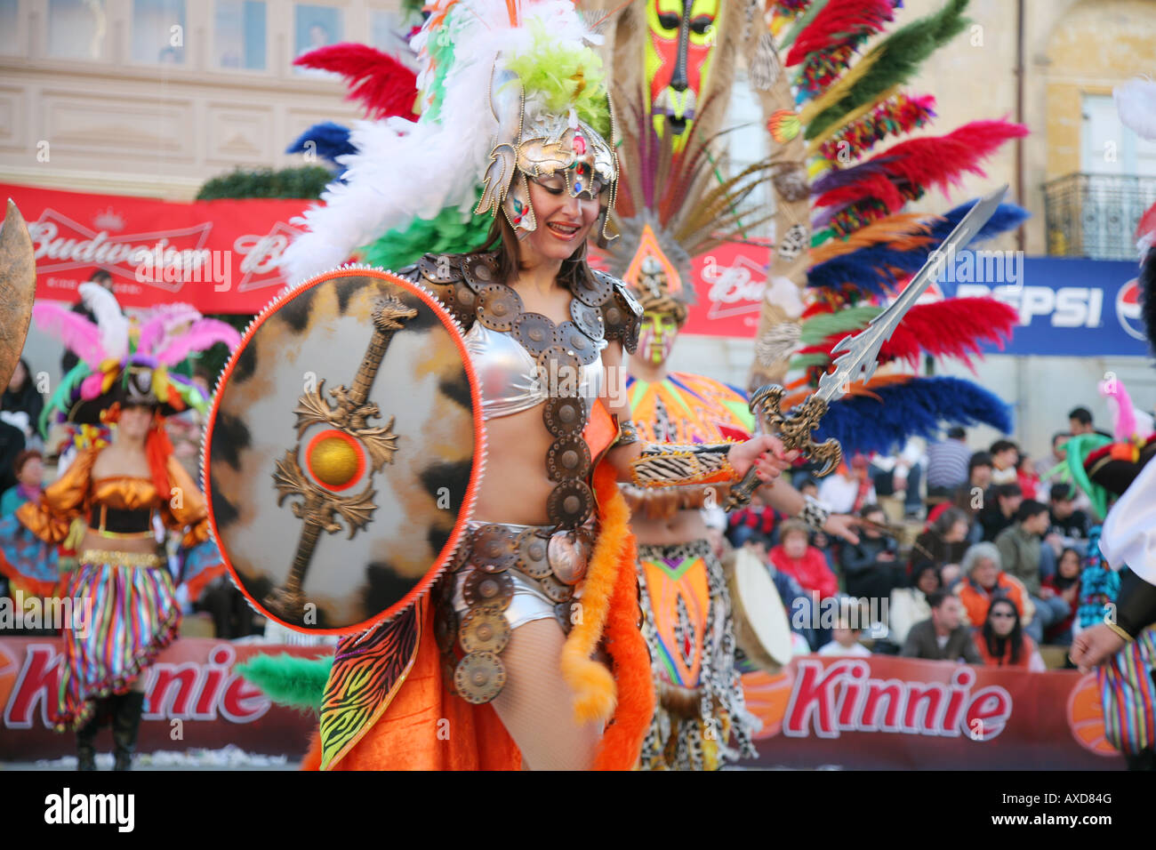 Malta Gozo festa di carnevale Foto Stock