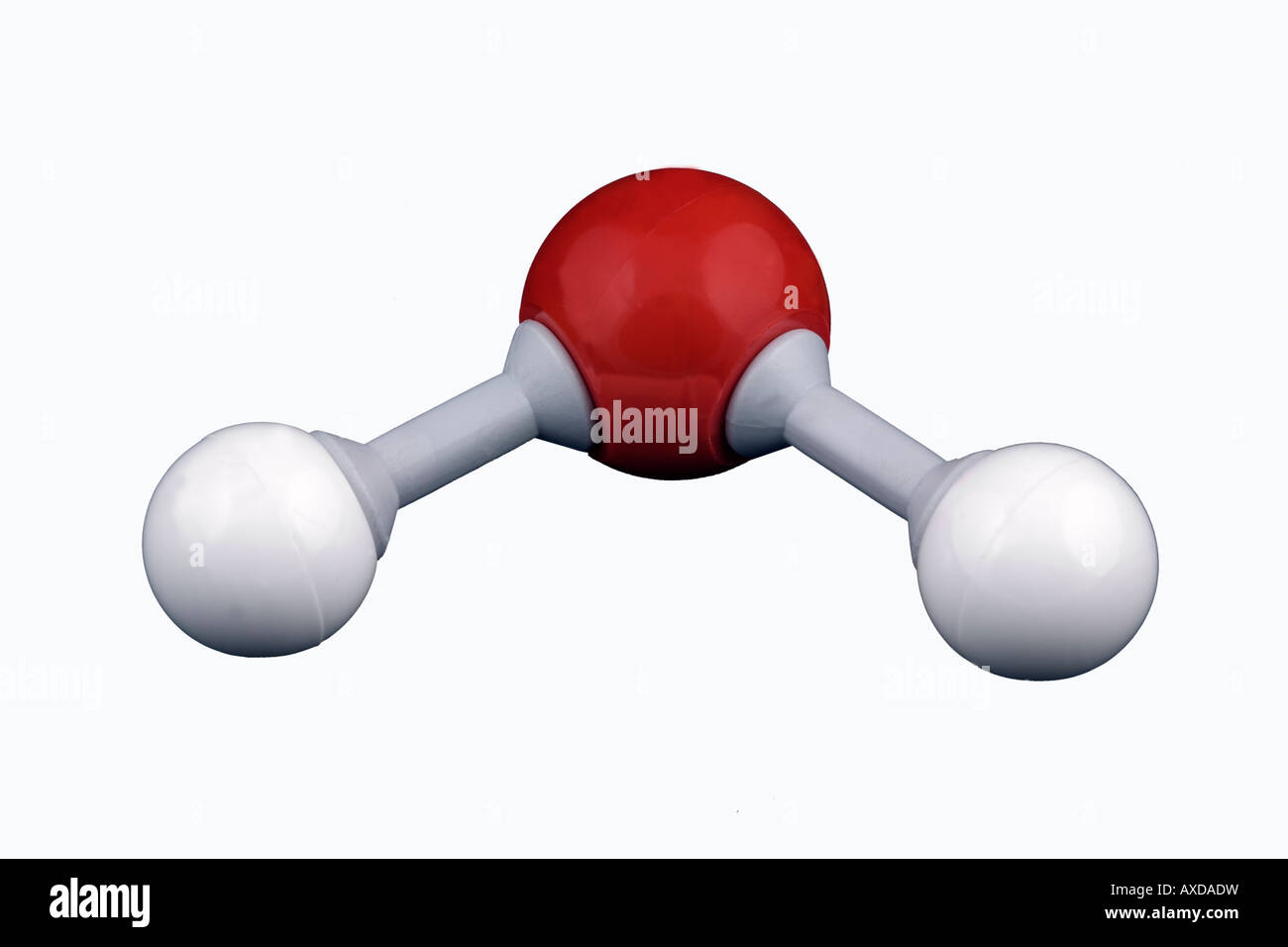 Molecola di acqua modello Foto Stock