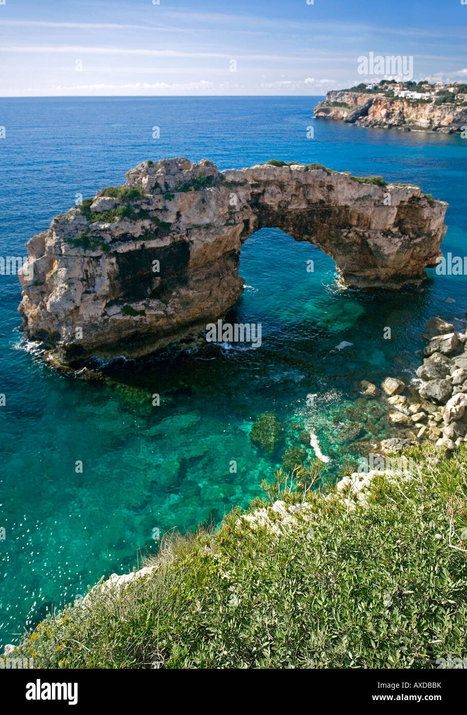 Es Pontas.vicino a Cala Santanyi.Mallorca Island.Spagna Foto Stock