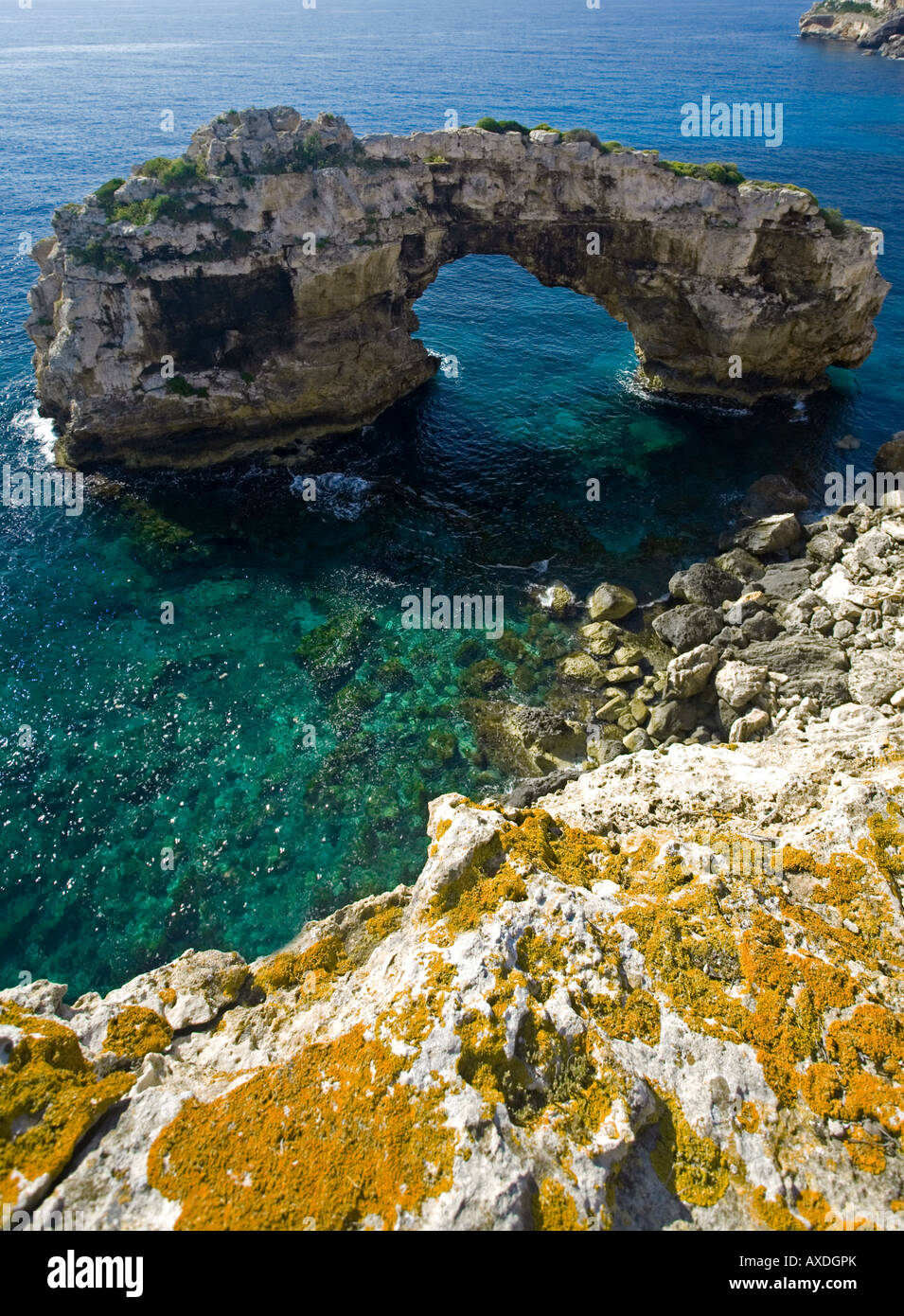 Es Pontas.vicino a Cala Santanyi.Mallorca Island.Spagna Foto Stock