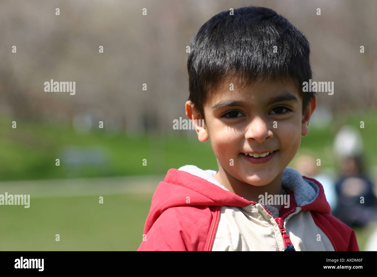 Ritratto di un 3 anno vecchio ragazzo Foto Stock