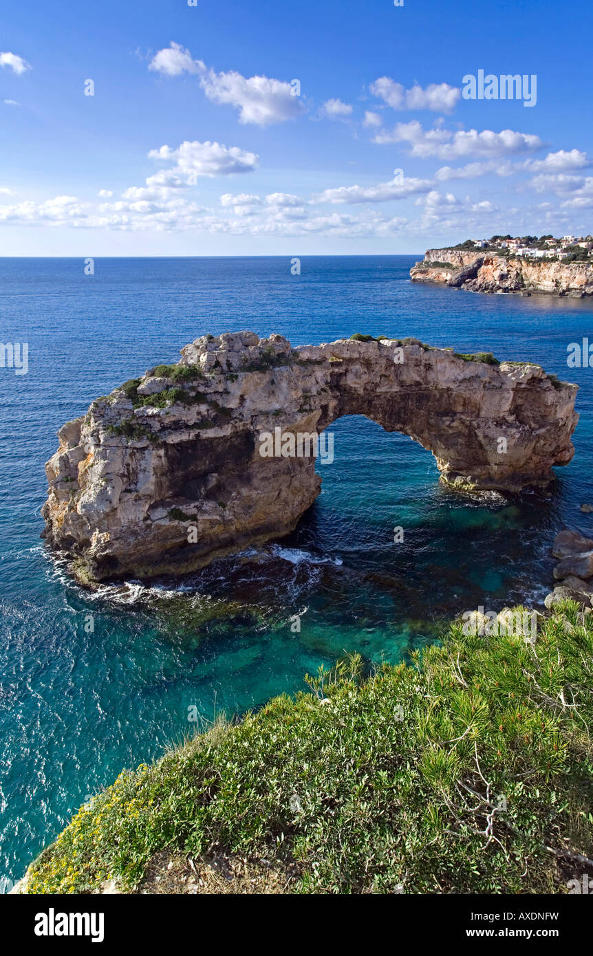 Es Pontas.vicino a Cala Santanyi.Mallorca Island.Spagna Foto Stock