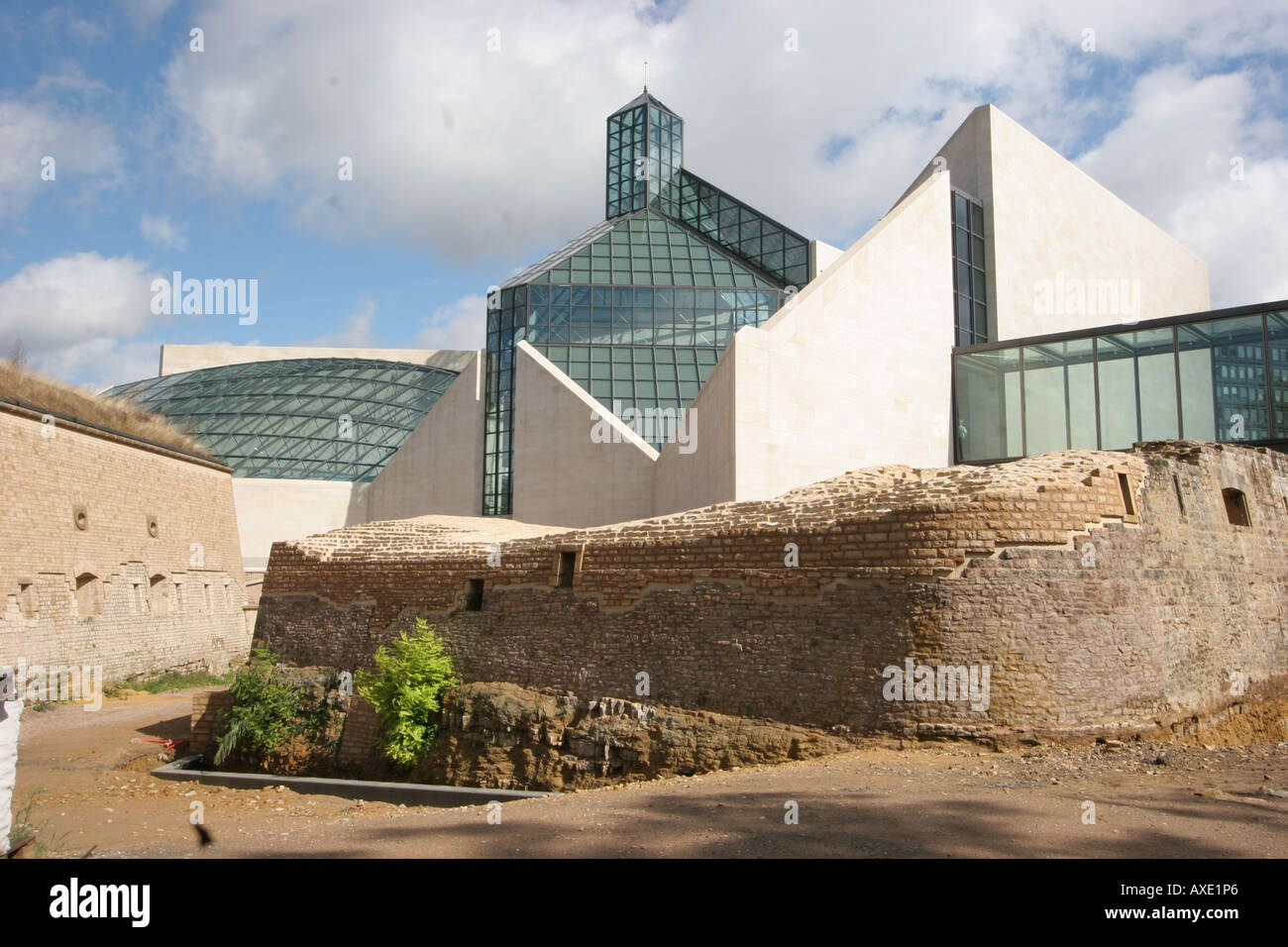 Il museo di arte moderna Grand-Duc Jean (MUDAM) , Lussemburgo , in Europa Foto Stock