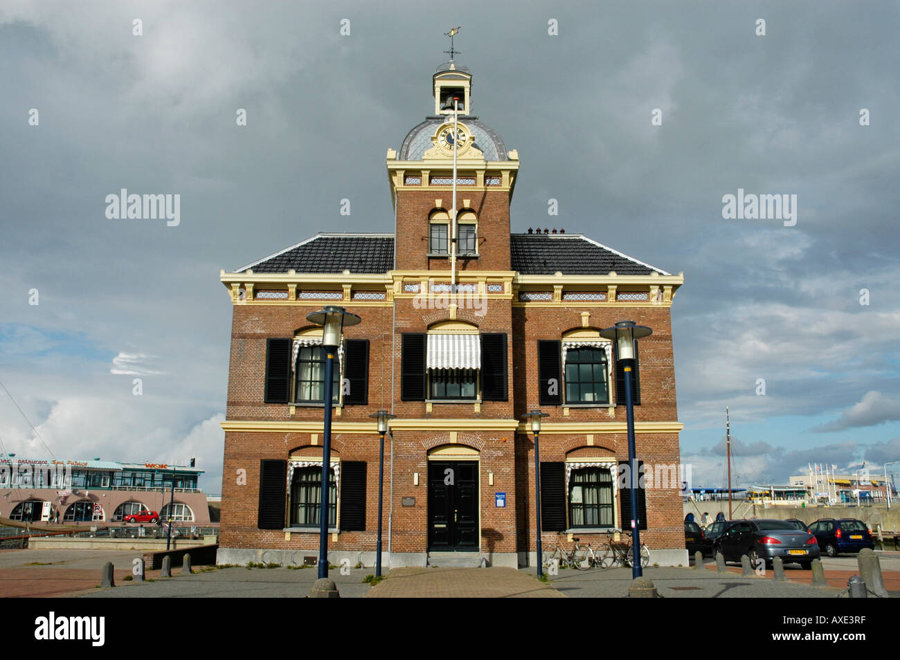 Le autorità portuali, Harlingen, Frisia, Paesi Bassi Foto Stock