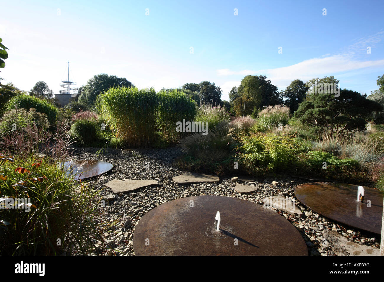 Erfurt, EGA-Park, Gräsergarten Foto Stock