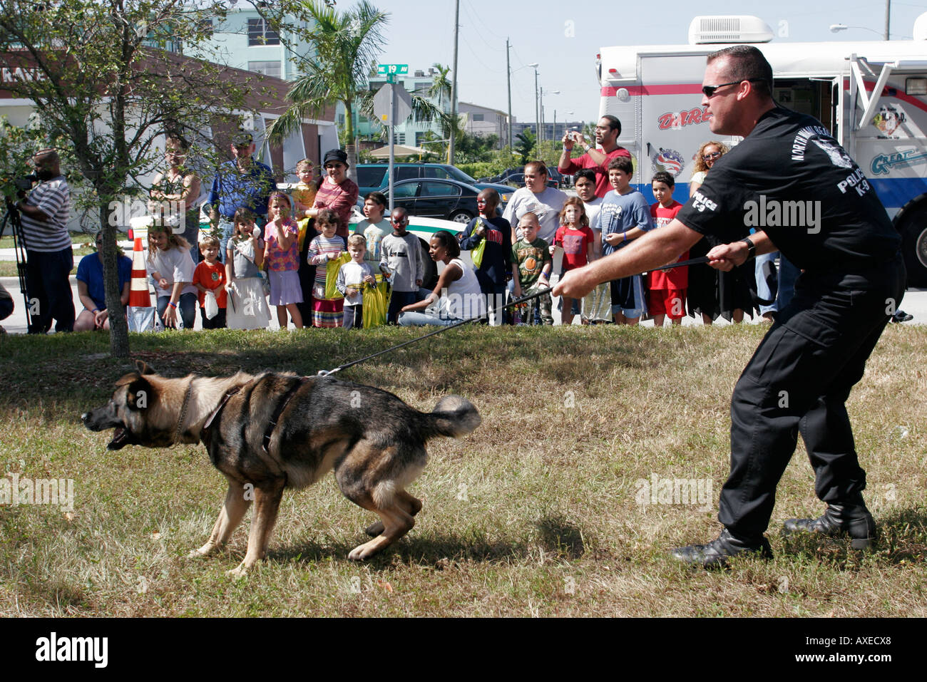 North Miami Beach Florida Del Dipartimento Di Polizia Di Open House