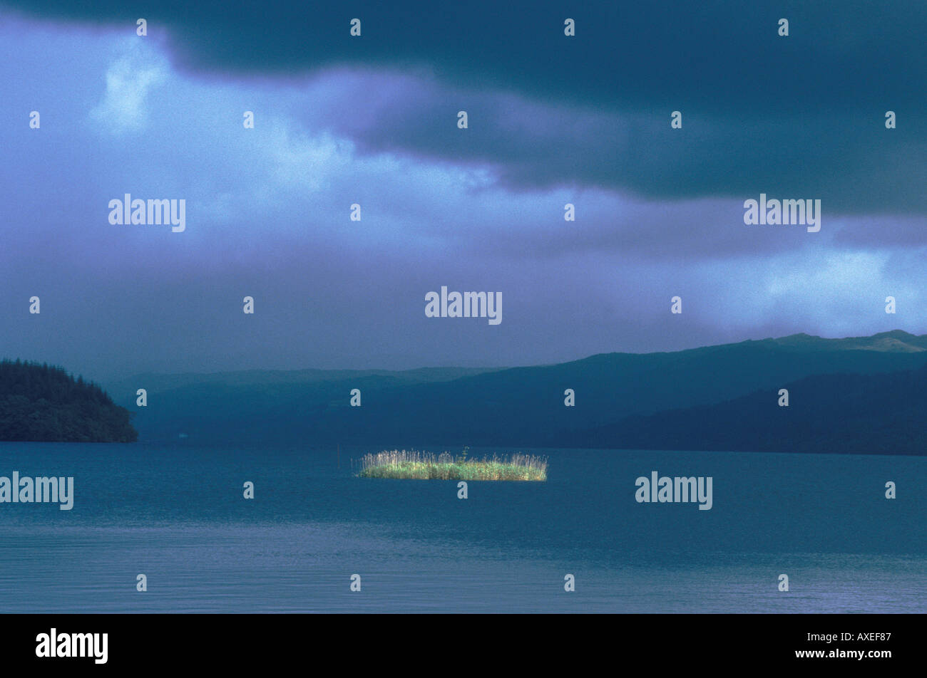 Crannog Loch Awe, Nr Ford, Argyll and Bute Scozia HOMER SYKES Foto Stock