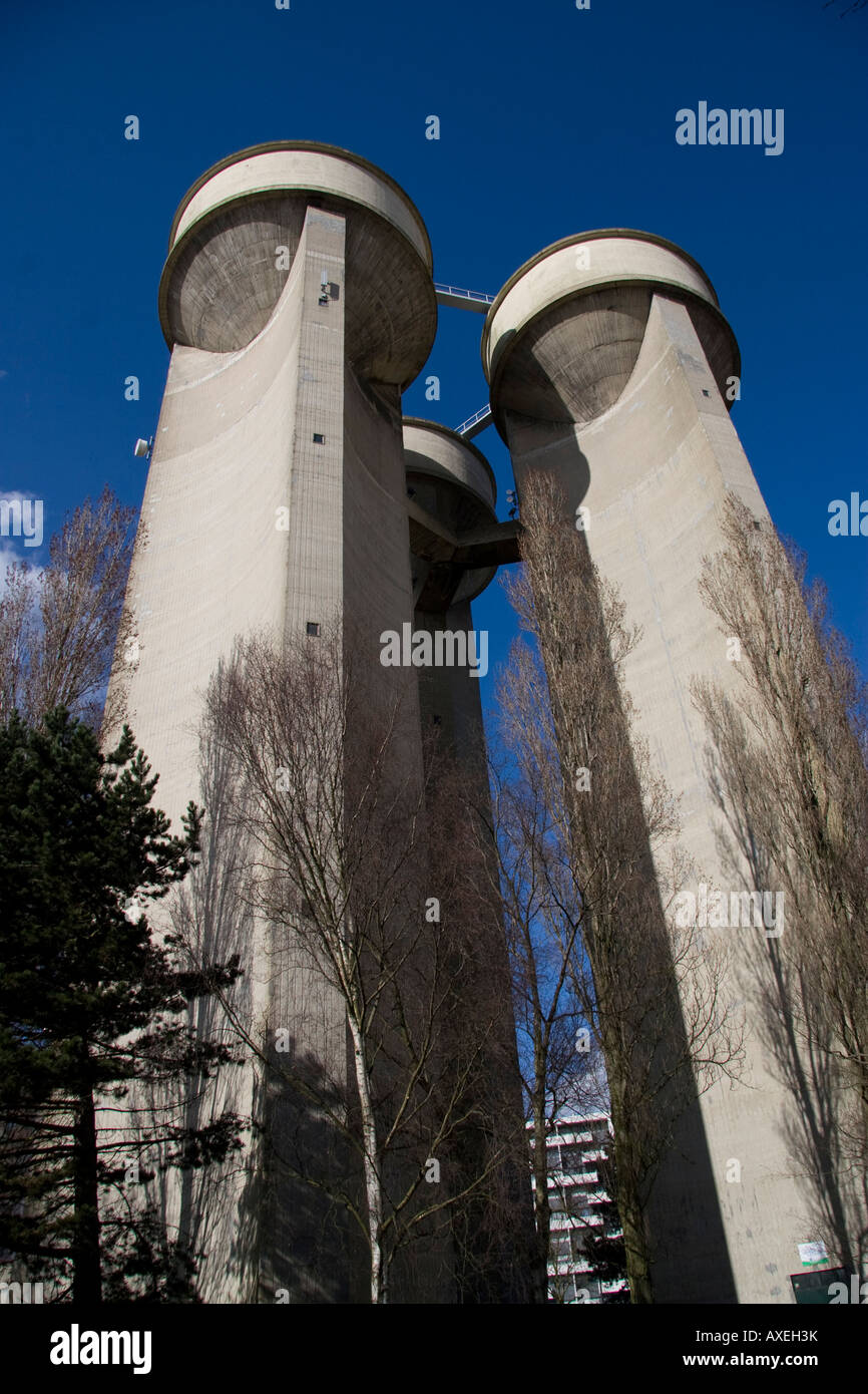 Torri d'acqua les sapins quartiere Rouen Senna Marittima Francia Foto Stock