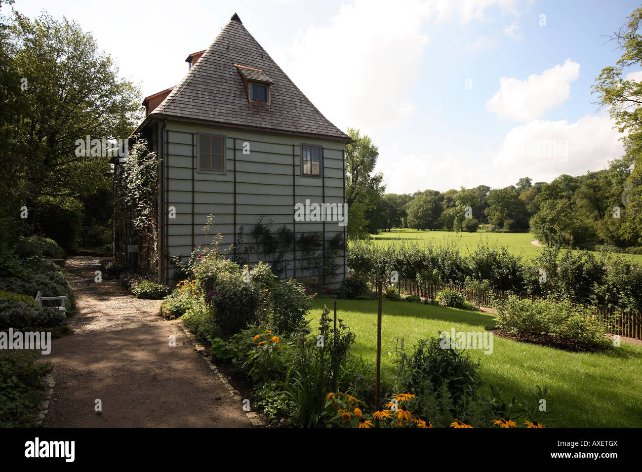 Weimar, Parco an der Ilm Foto Stock