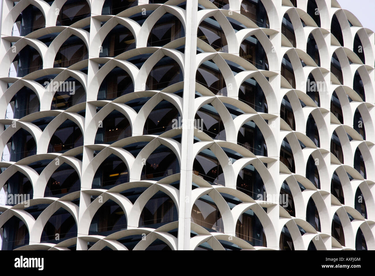 Waikiki architettura moderna a Honolulu,Oahu nelle isole Hawaii ,USA Foto Stock