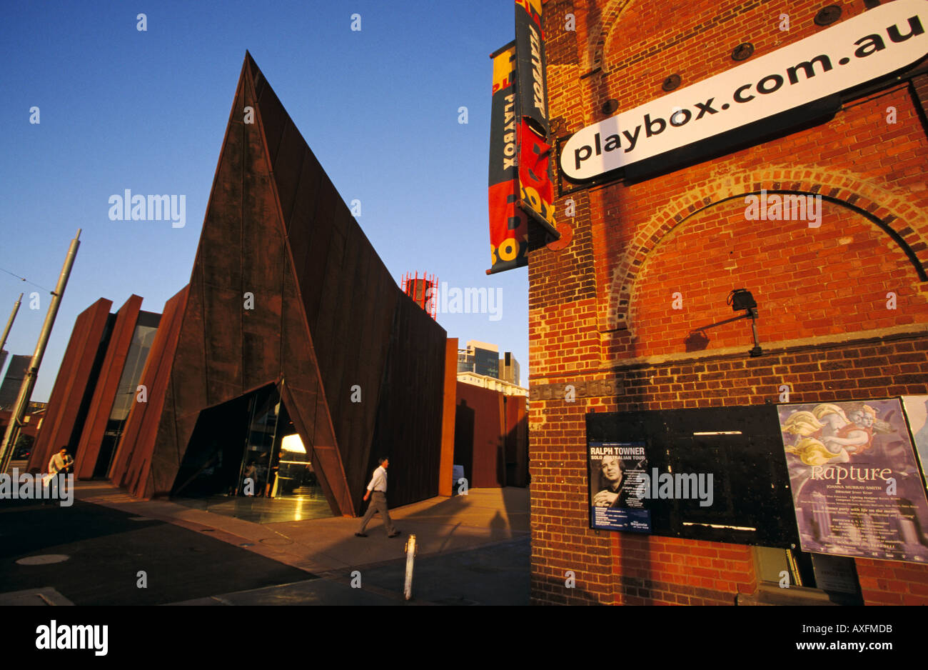 Australian Centro per l Arte Contemporanea Playbox teatro il Malthouse Melbourne Victoria Australia orizzontale Foto Stock