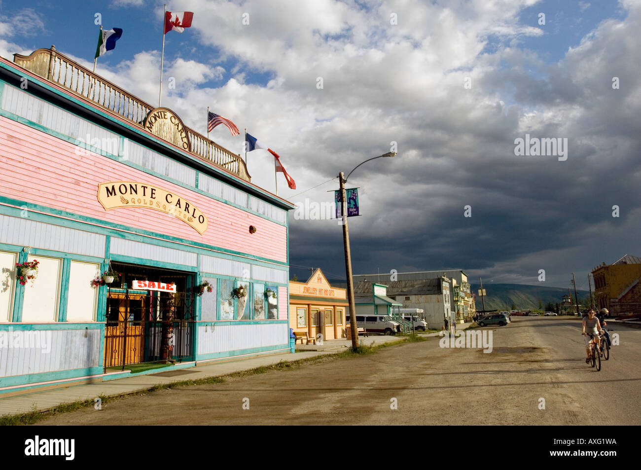Dawson City, Yukon Foto Stock