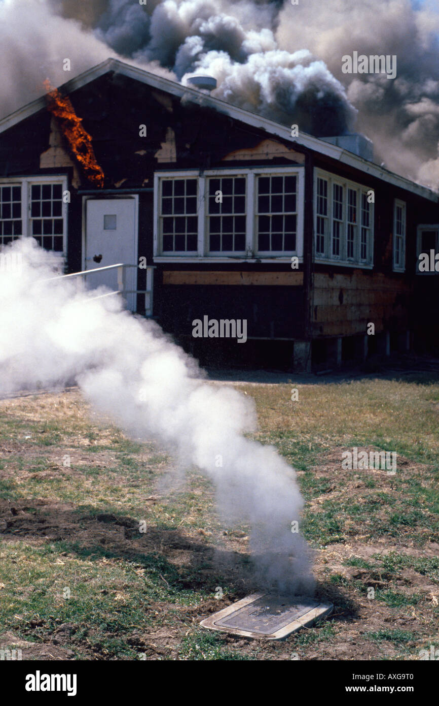 Fuoco della struttura Foto Stock