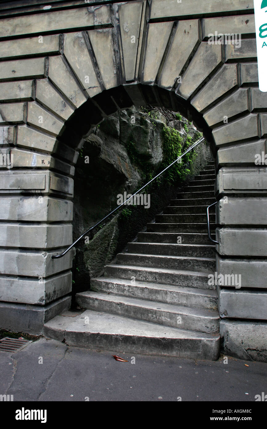 Il Argyle passi nelle rocce Sydney Australia Foto Stock