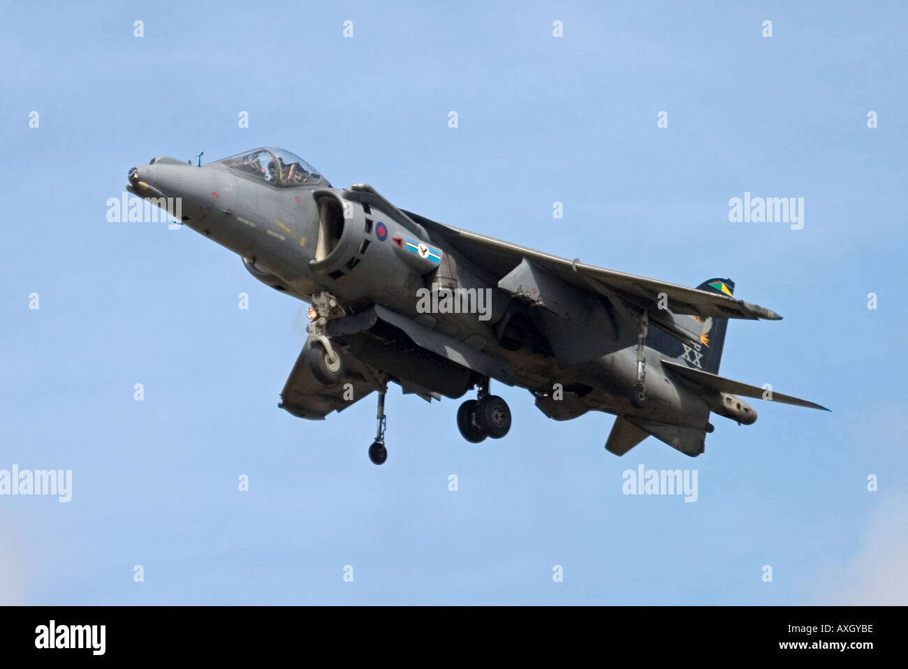 Royal Air Force BAe Harrier GR7 vola al Royal International Air Tattoo 2005 Foto Stock
