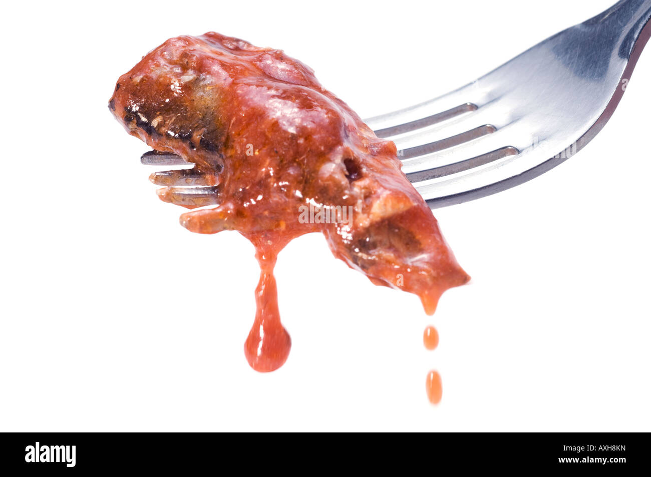 Sardine in salsa di pomodoro Foto Stock