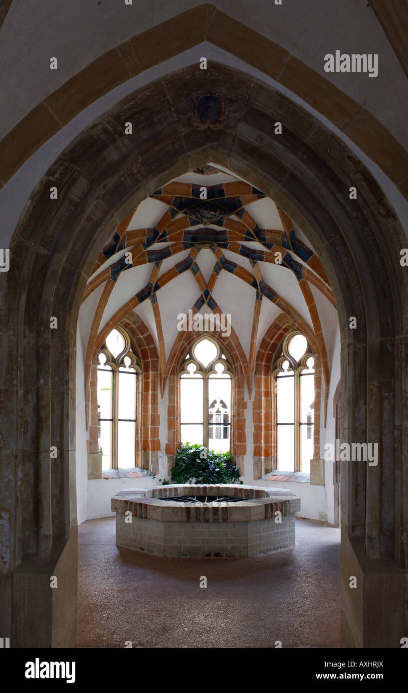 Blaubeuren, Kloster, Brunnenhaus im Kreuzgang Foto Stock