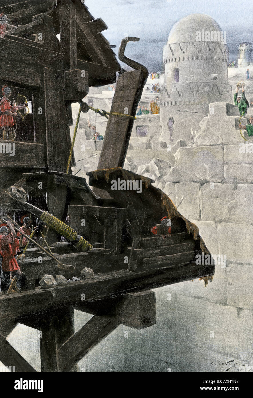 Torre d'assedio o torre di sbarramento immagini e fotografie stock ad