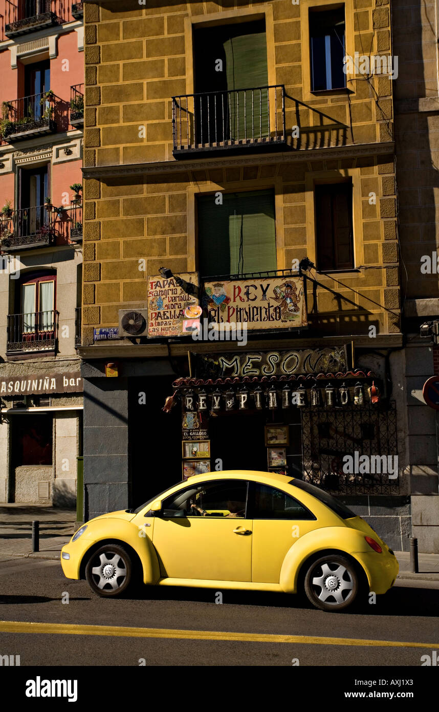 Giallo, Volkswagen, auto Foto Stock