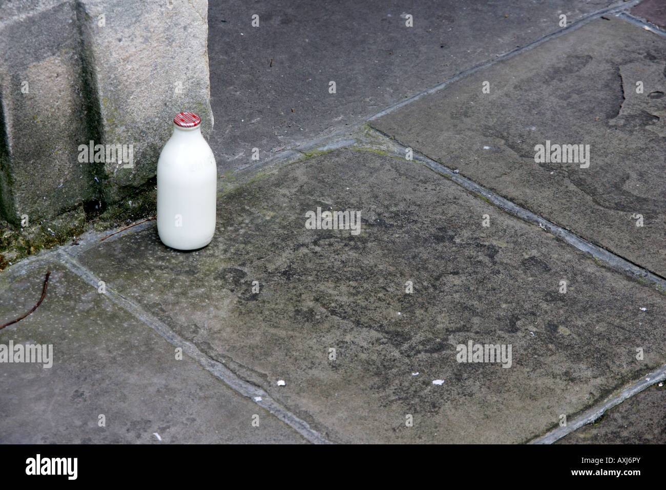 Consegna del latte vasca da bagno Foto Stock