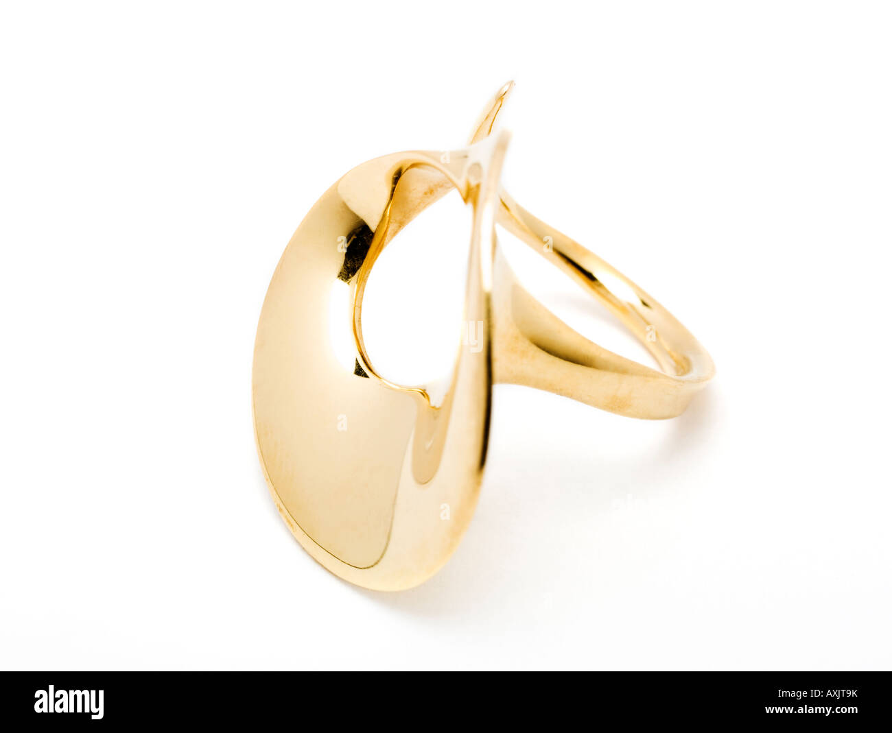 Georg Jensen anello d'oro Foto Stock