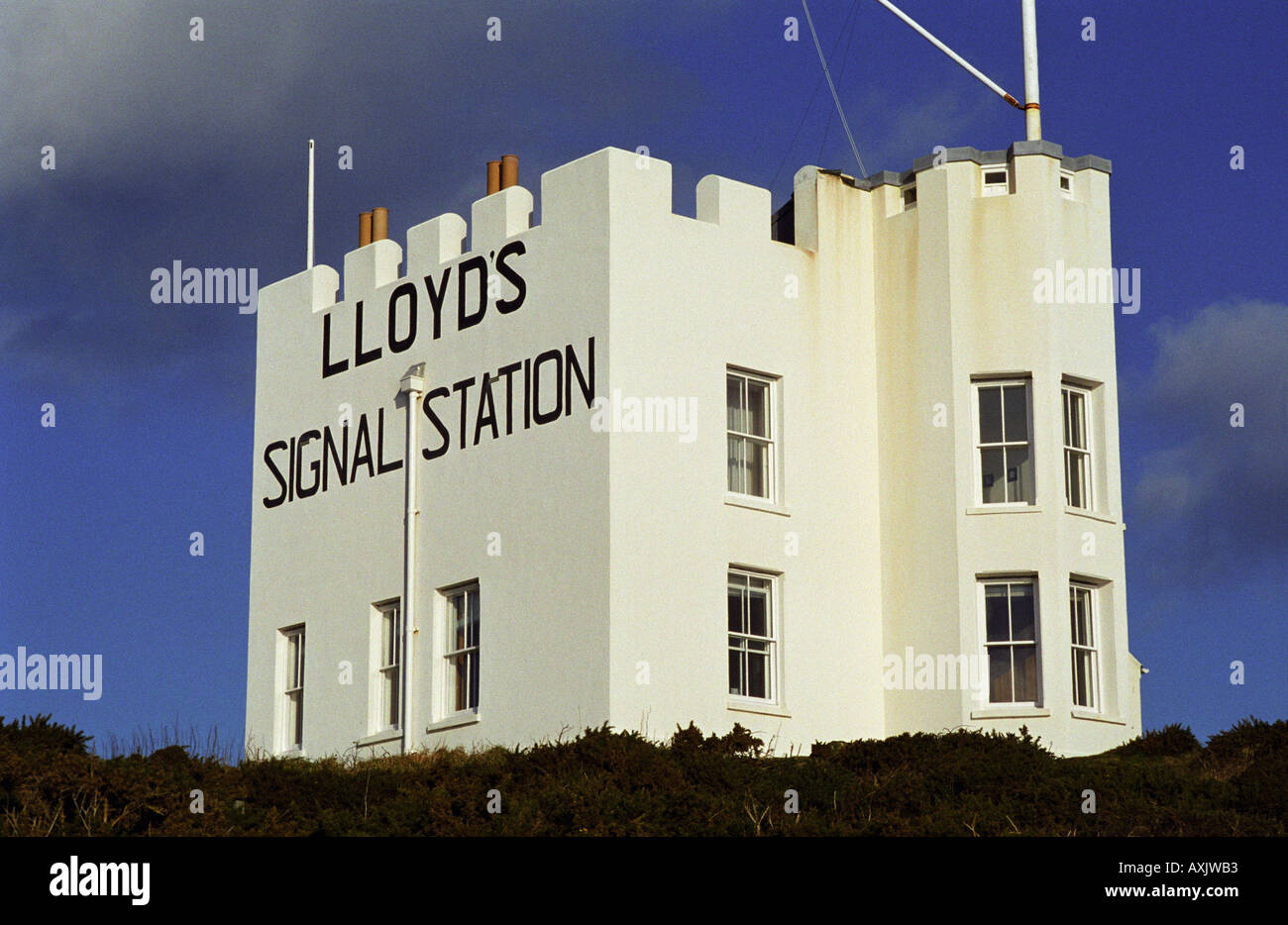 Lloyds stazione segnale lizard point Foto Stock