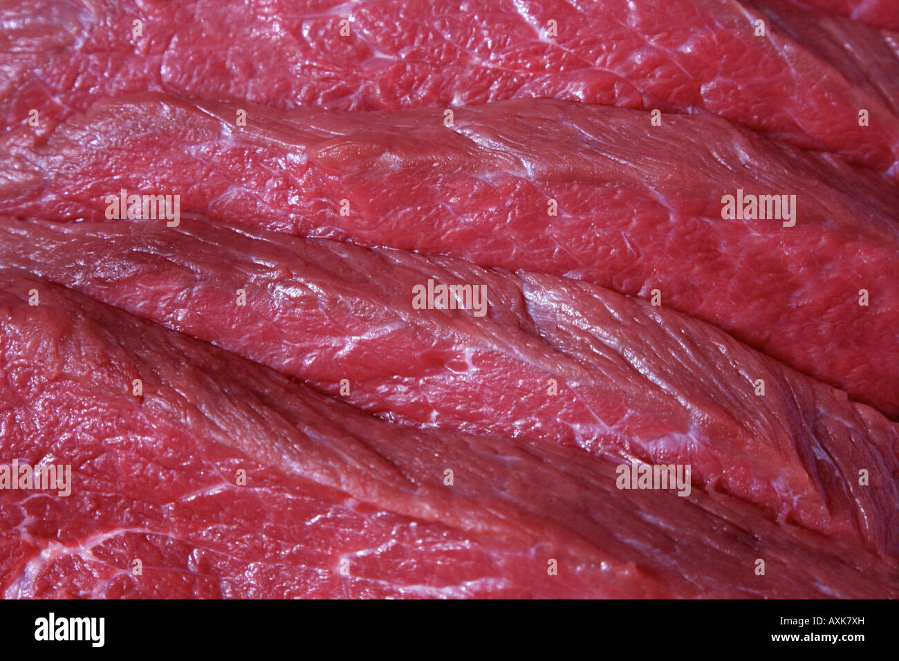 Taglio fresco rosso carne cruda close up Foto Stock