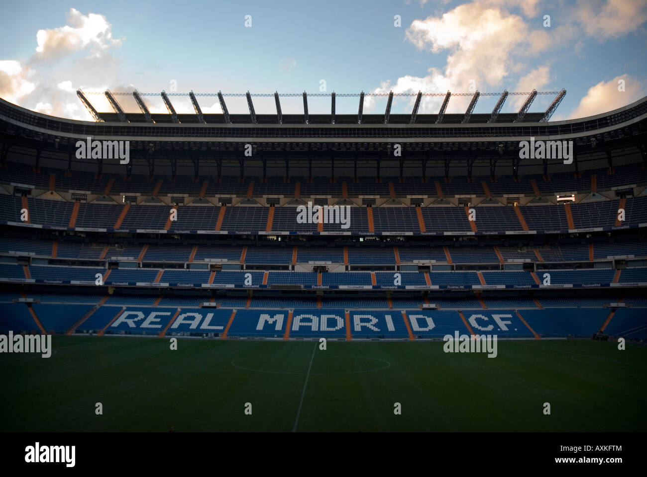 Stadio Santiago Bernabeu Madrid home del Real Madrid Foto Stock