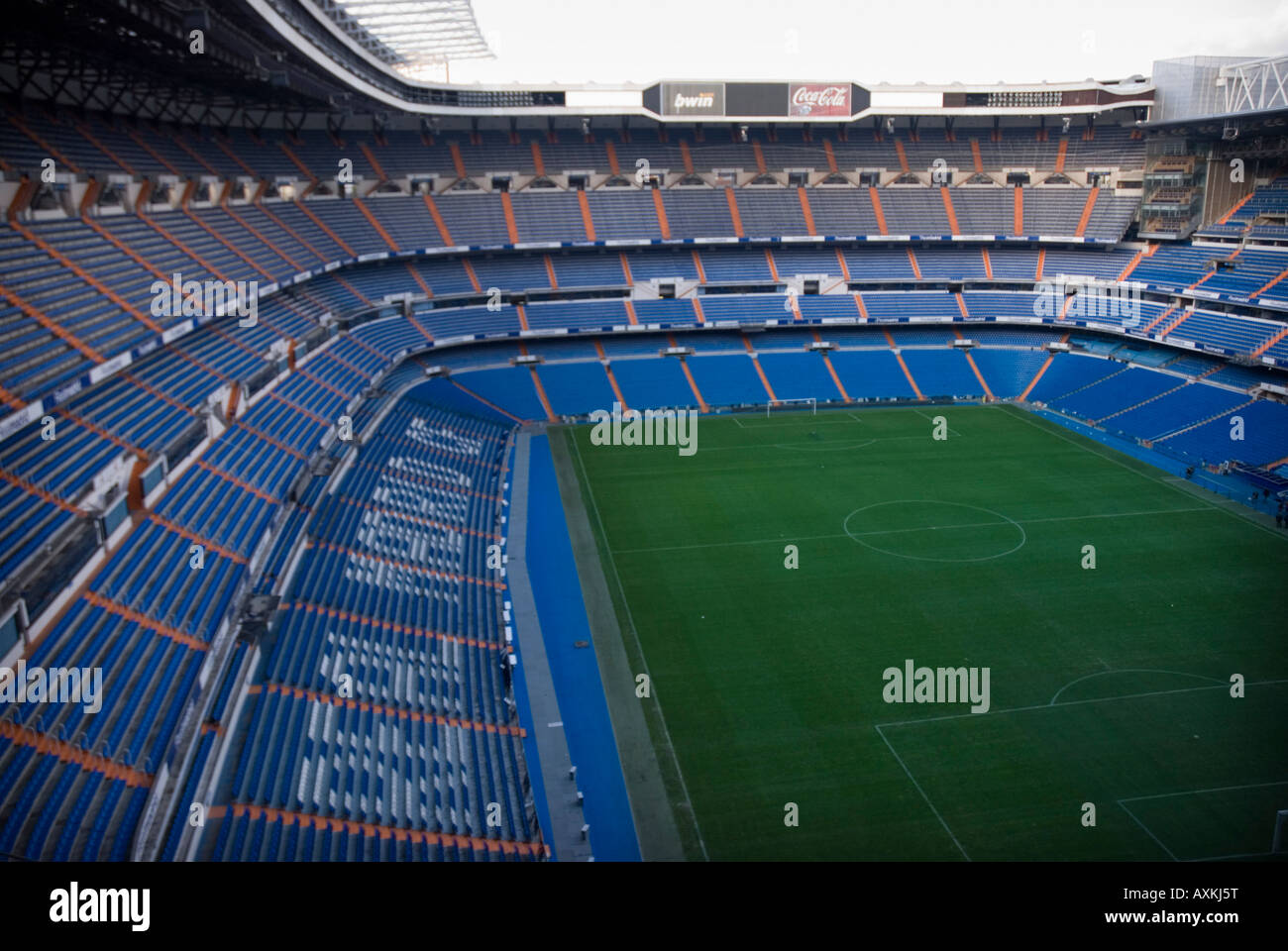 Stadio Santiago Bernabeu Madrid home del Real Madrid Foto Stock