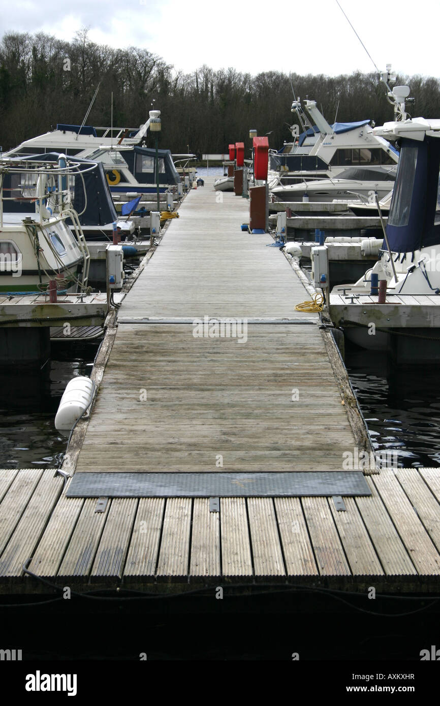 Castle Archdale marina sul Lough Erne, County Fermanagh, Irlanda del Nord Foto Stock