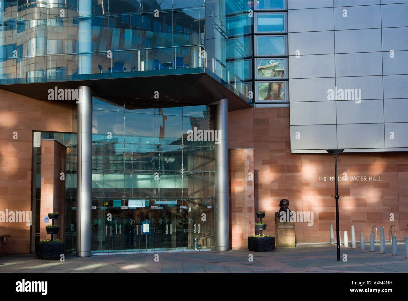 Bridgewater Hall ingresso Manchester Foto Stock