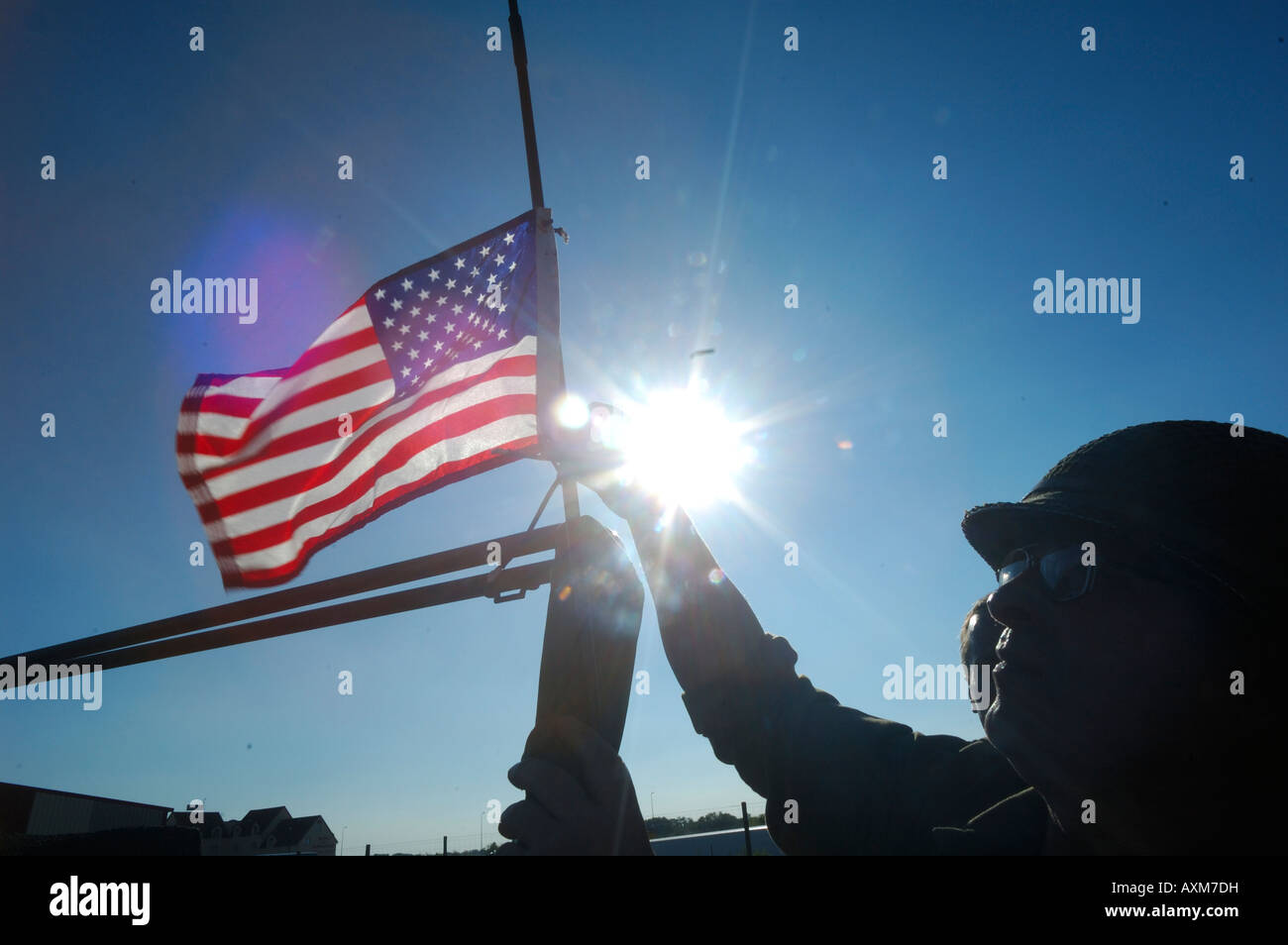 Commemorative Airshow francese a Haguenau circa il sessantesimo liberazione della Francia da parte dell'esercito americano nel 1945 nella regione Alsace Foto Stock