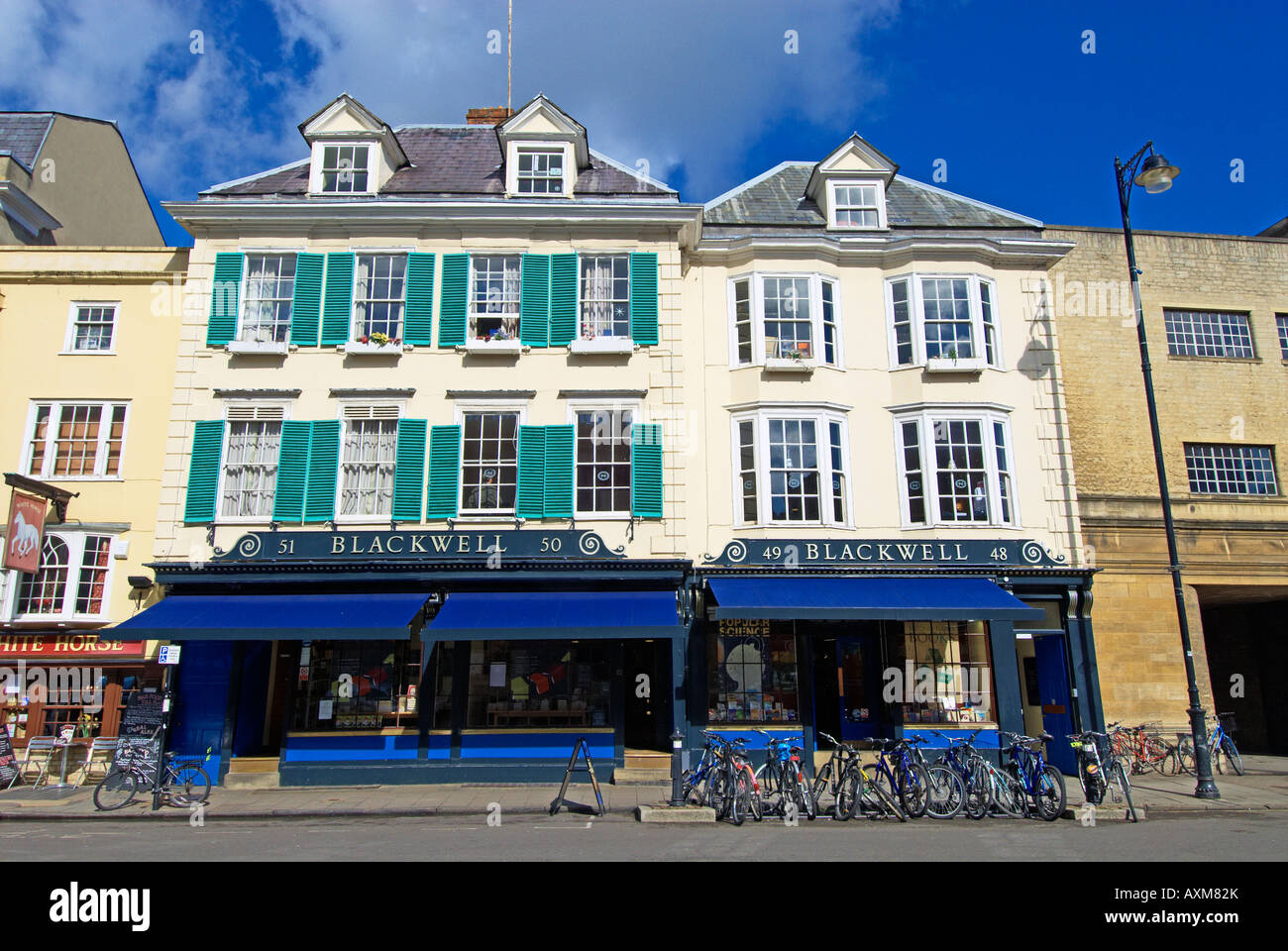 Blackwell's Bookshop, Broad Street, Oxford, Inghilterra Foto Stock