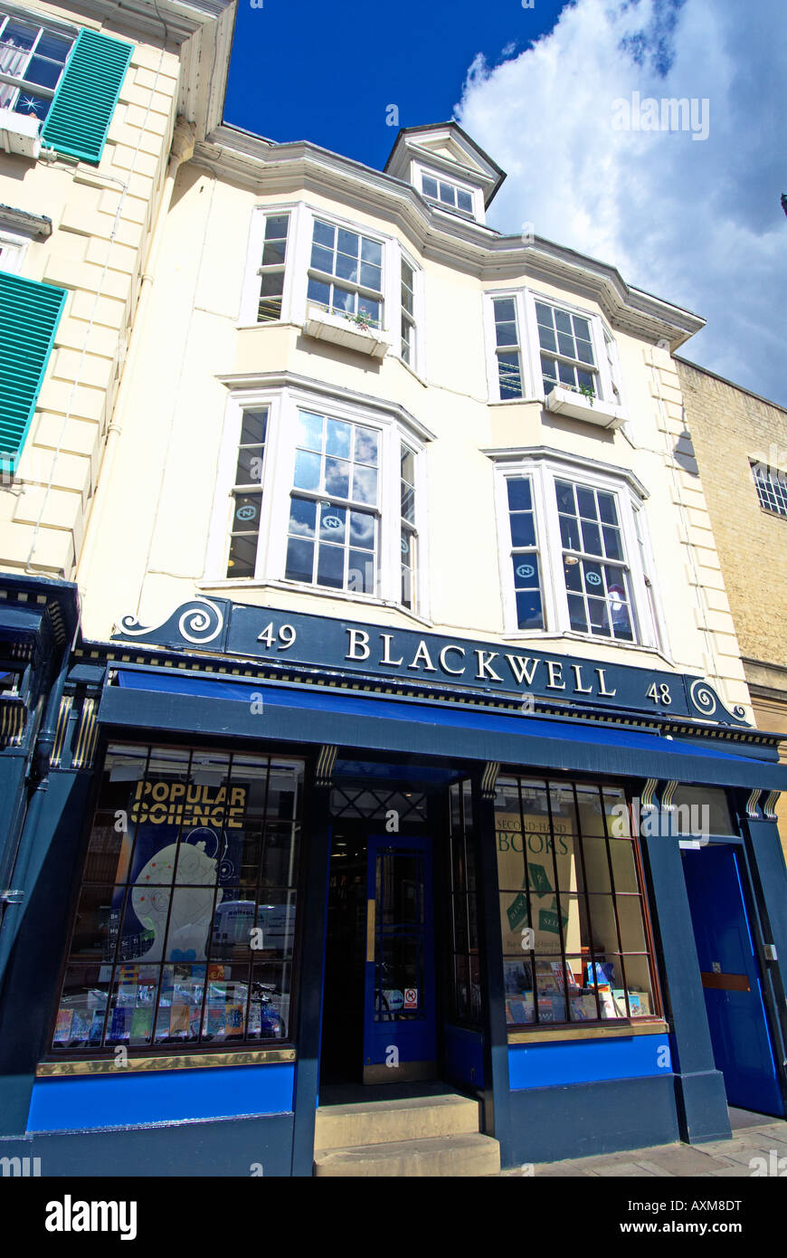 Blackwell's Bookshop, Broad Street, Oxford, Inghilterra Foto Stock