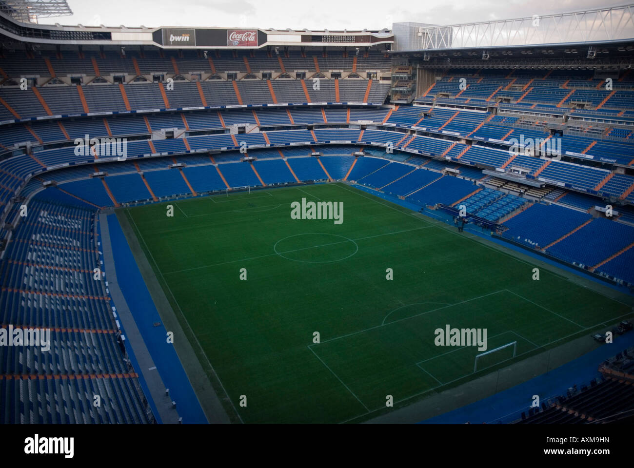 Stadio Santiago Bernabeu Madrid home del Real Madrid Foto Stock