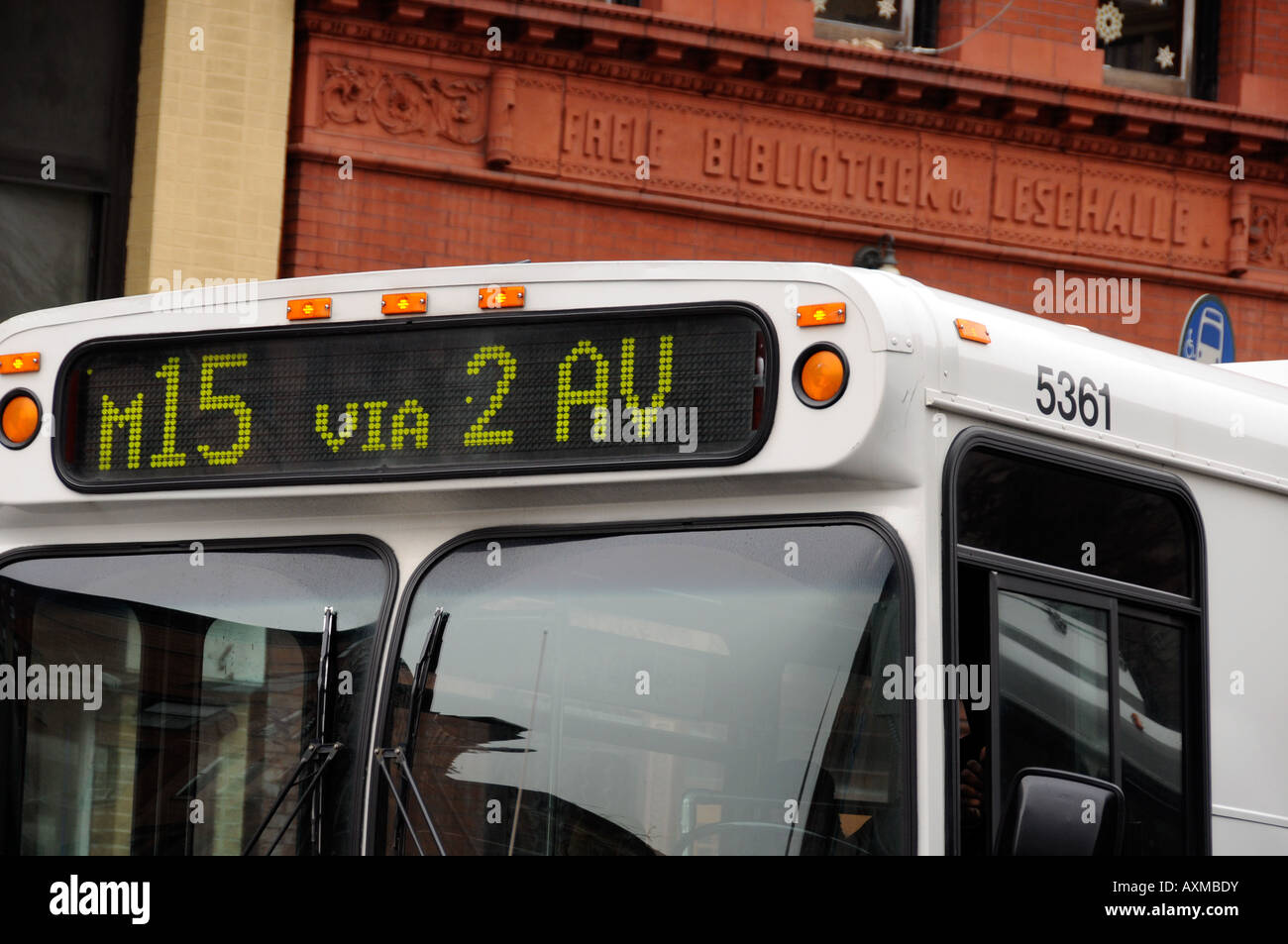 New York City bus Foto Stock