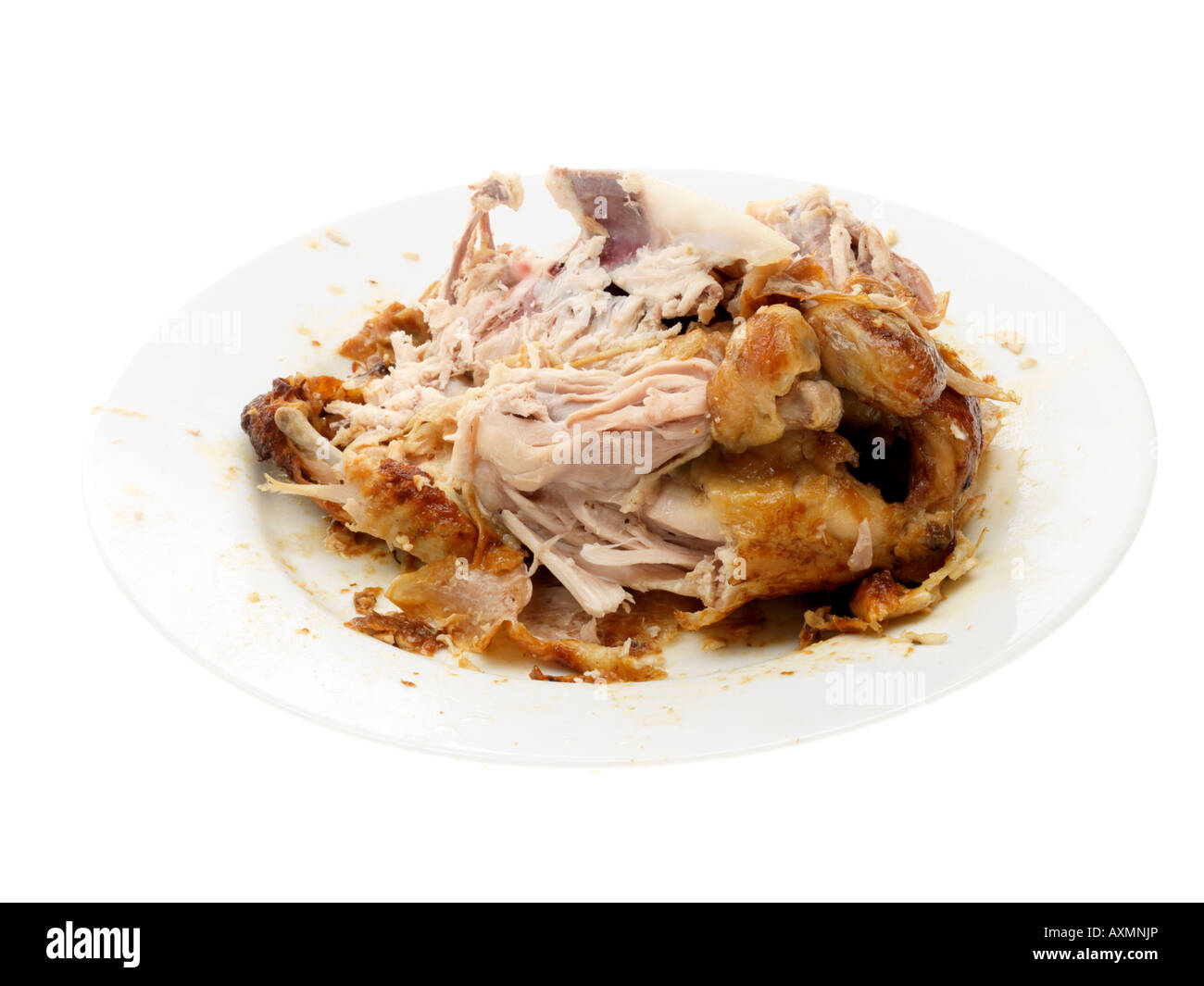 La carcassa di un pollo Foto Stock