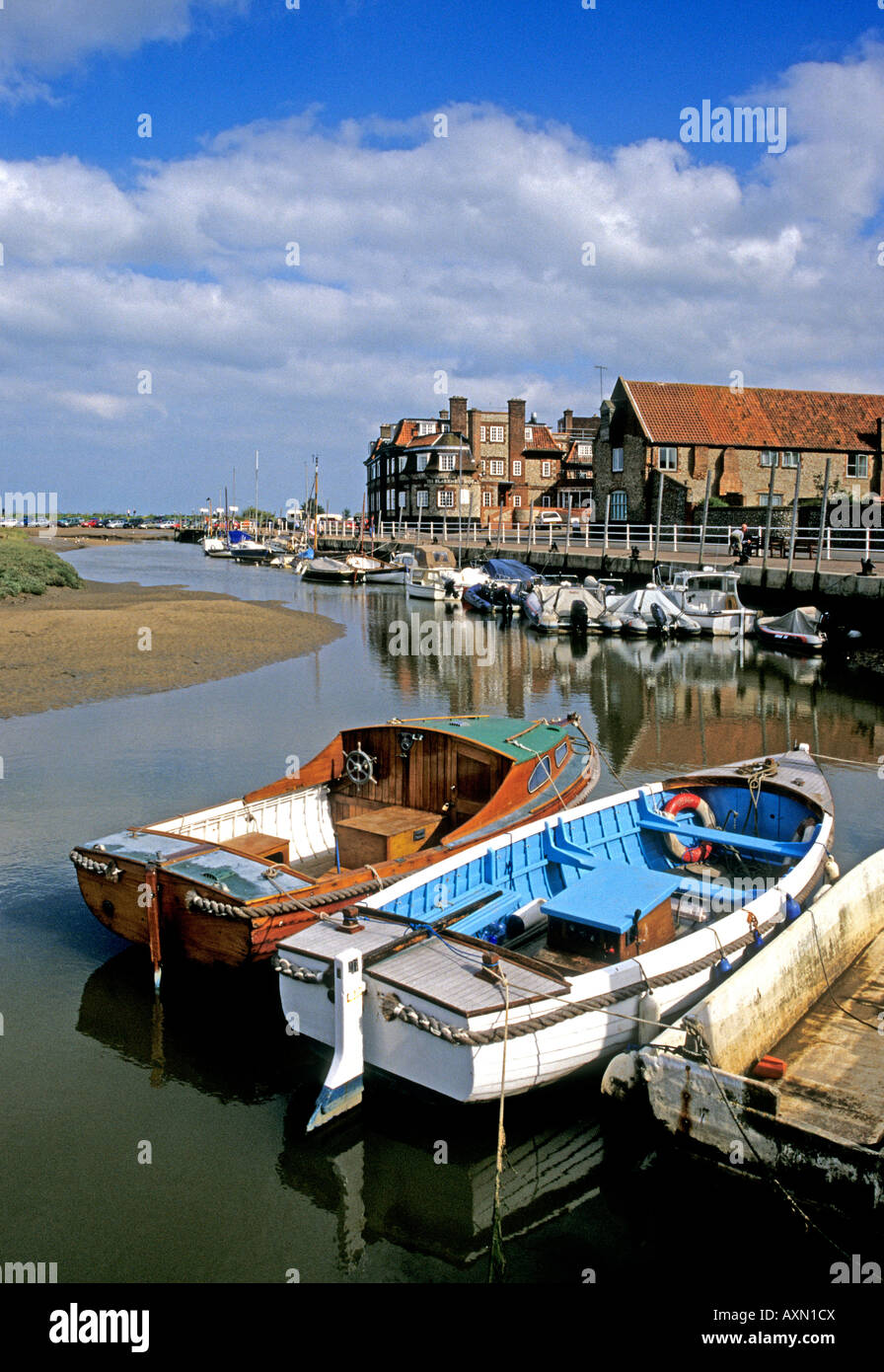Inglese il paesaggio costiero a Blakeney Quay Norfolk East Anglia England UK UE Foto Stock