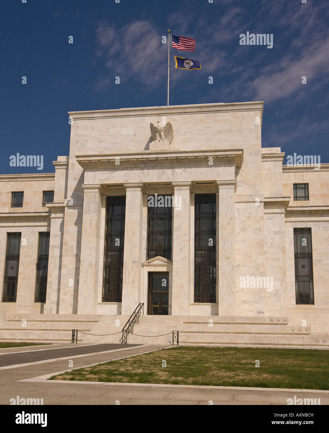 WASHINGTON DC USA Stati Uniti Federal Reserve Bank building Foto Stock