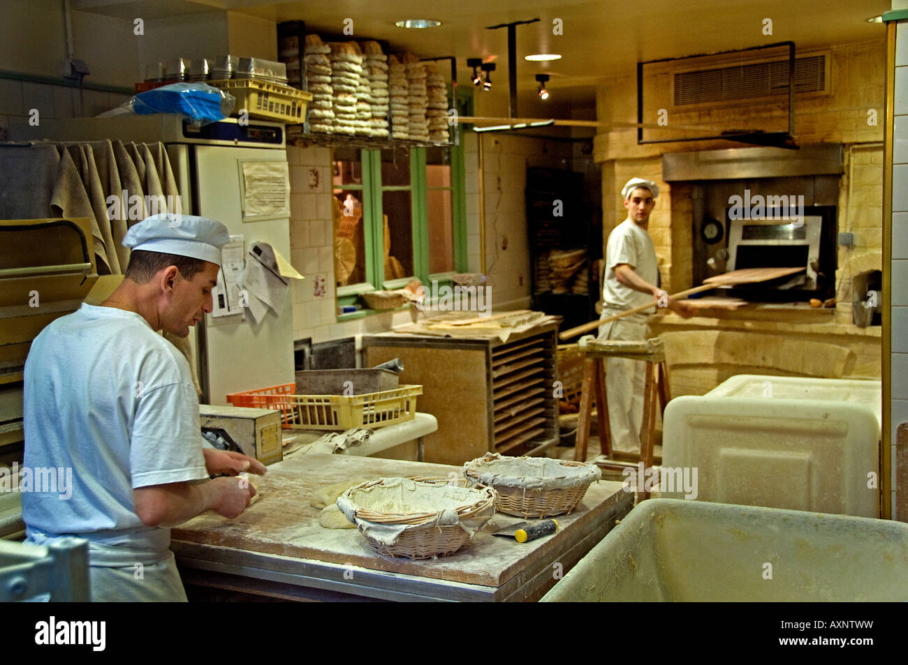 St Germain des Pres Parigi panificio bakehouse baker Foto Stock