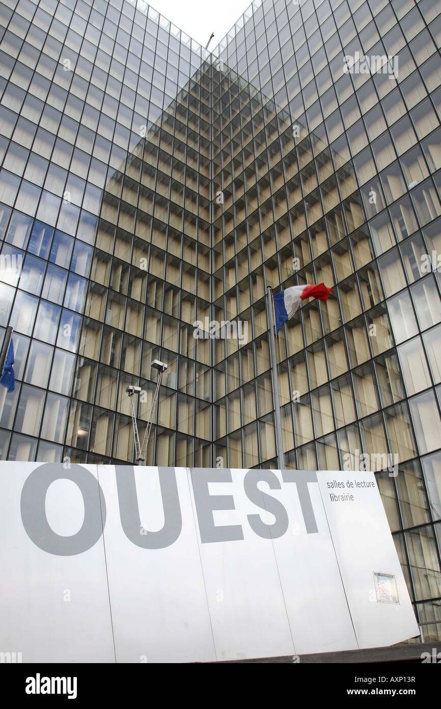 Bibliotheque Nationale de France, Fr. Mitterrand Library, Parigi, Francia Foto Stock