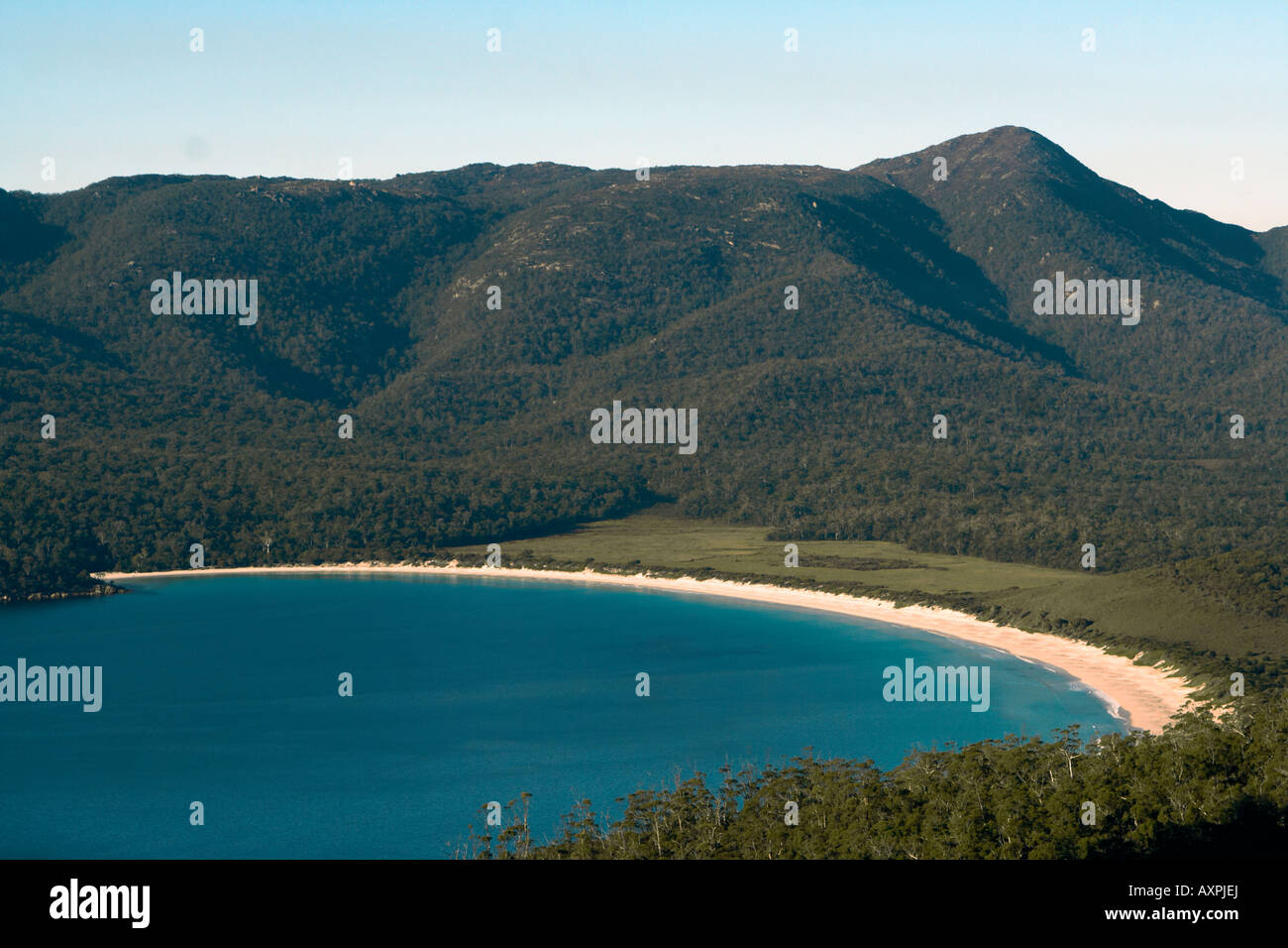 Wineglass Bay, Parco Nazionale di Freycinet, Tasmania, Australia Foto Stock