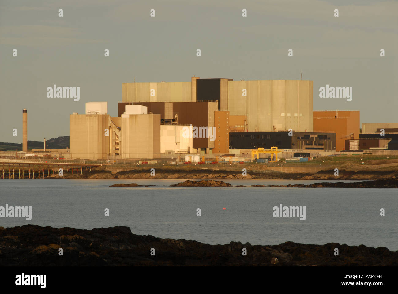 Wylfa Power Station Cemaes Bay Anglesey North West Wales Foto Stock