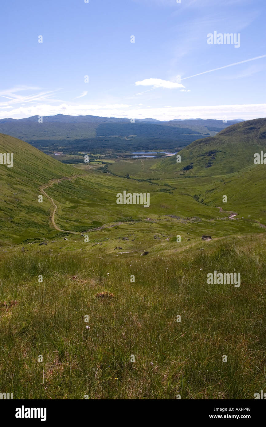 Loch Awe da Beinn un Cochuill, Argyll and Bute, Highlands scozzesi Foto Stock