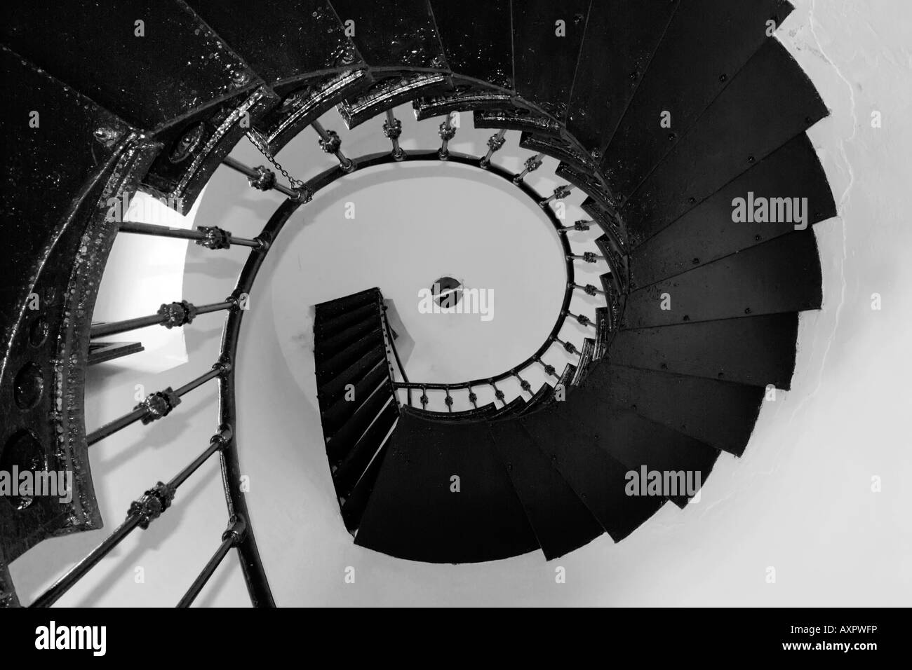 Le scale all'interno del faro di Fajardo situato in Las Cabezas de San Juan Nature Center in Fajardo Puerto Rico Foto Stock