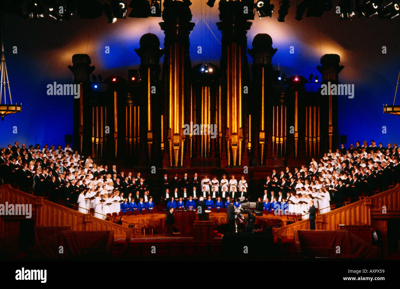 Salt Lake City USA Utah Tabernacolo Mormon Tabernacle Choir Foto Stock
